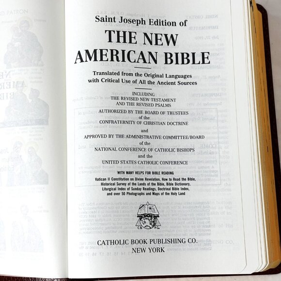 Saint Joseph Edition of the New American Bible Vtg - Picture 7 of 15